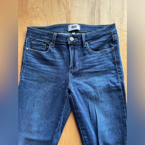 PAIGE Verdugo Ankle mid was distressed cuff denim jean - Picture 2 of 6